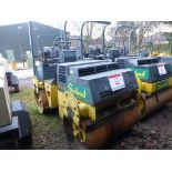 Bomag BW 120 AD-3 double drum articulated ride on roller (1997), operating weight 2700Kg, Serial no.