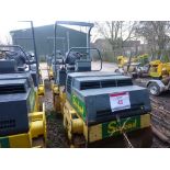 Bomag BW 120 AD-3 double drum articulated ride on roller (1995), operating weight 2700Kg, Serial no.