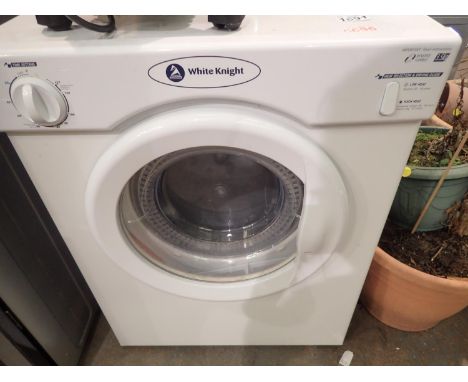 White Knight C38AW tumble dryer, 67 x 47 x 51 cm. All electrical items in this lot have been PAT tested for safety and have p