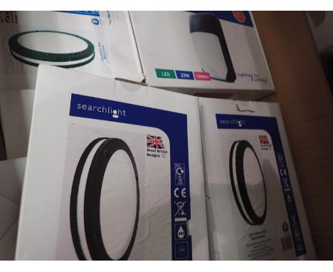 Quantity of new old stock Tamlite lighting outdoor LED lights and brackets. Not available for in-house P&amp;P 