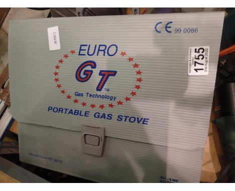 Euro GT portable gas stove. All electrical items in this lot have been PAT tested for safety and have passed. This does not c