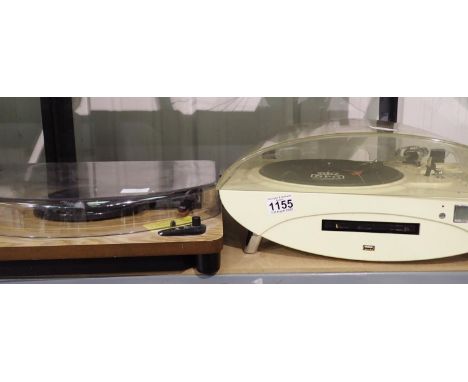 Two turntables one by GPO and another. All electrical items in this lot have been PAT tested for safety and have passed. This
