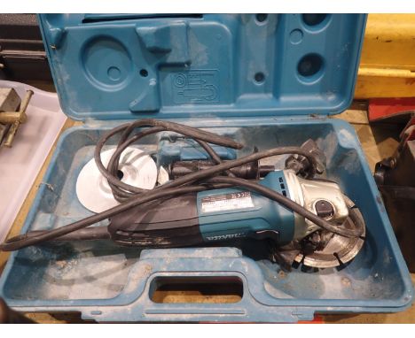 Makita GA4530 115mm cased angle grinder. All electrical items in this lot have been PAT tested for safety and have passed. Th