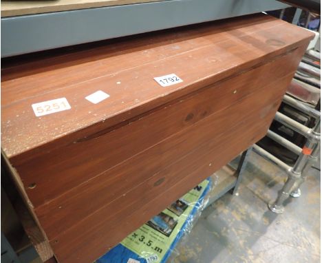 Large pine tool box with tool contents. Not available for in-house P&amp;P 