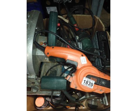 Box of mixed electrical tools. Not available for in-house P&amp;P 