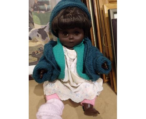 Childs doll with original clothes by Chiltern. Not available for in-house P&amp;P 