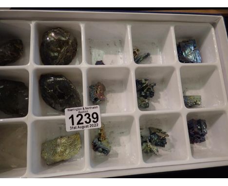 Geological samples including titanium bismuth. P&amp;P Group 1 (£14+VAT for the first lot and £1+VAT for subsequent lots) 