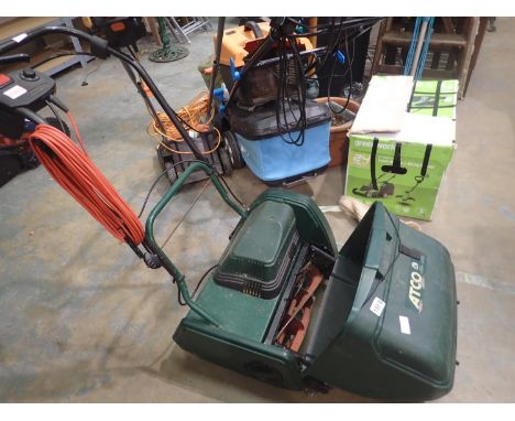 Atco Windsor electric lawnmower. All electrical items in this lot have been PAT tested for safety and have passed. This does 