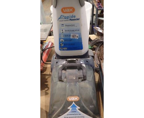 Vax Rapide Power Craft carpet washer. All electrical items in this lot have been PAT tested for safety and have passed. This 