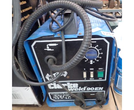 Clarke Weld 90EN mig welder. All electrical items in this lot have been PAT tested for safety and have passed. This does not 