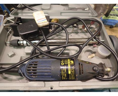 PowerCraft PBM 160F dremel, with case and accessories. All electrical items in this lot have been PAT tested for safety and h