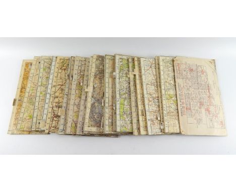 WWII Ordnance Survey maps issued for The War Office 1941, of Southern England.