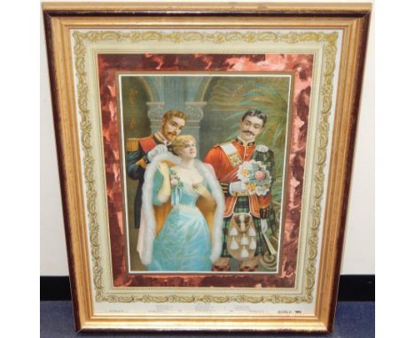 A Victorian advertising print for Noble's, United Service, 64cm x 49cm.