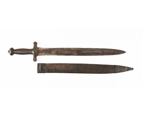 A French M 1831 (Gladius) foot artillery officers short sword.  Modelled on the Roman Gladius produced between 1816-1870.  Ov