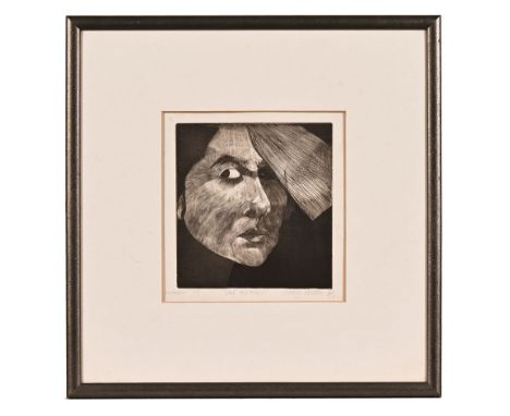 Morag Eaton an engraving "Self Portrait October '79", numbered 2/11.  14.5 x 14 cm, framed and mounted.  ARR