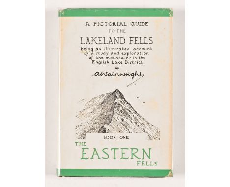 Alfred Wainwright, A Pictorial Guide to The Lakeland Fells Book One, The Eastern Fells with dust jacket, first edition, dark 