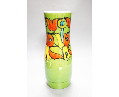 A large Poole pottery vase painted by Ros Sommerfelt 40cm