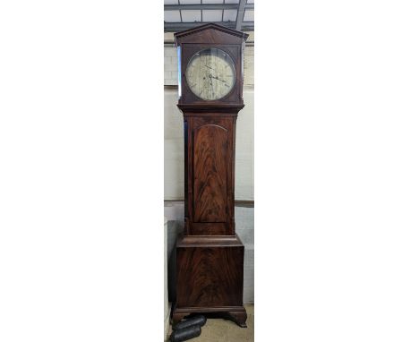 An early 19th century mahogany cased eight day longcase clock by D. Jones, Merthyr, height 211cm