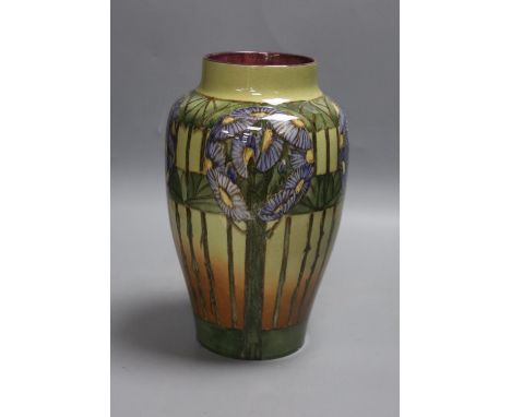 Margaret Armstrong, a floral Doulton Lambeth vase, 25cm