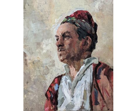 James Le Jeune RHA (1910-1983), oil on canvas, Portrait of a gentleman, signed, 60 x 50cm
