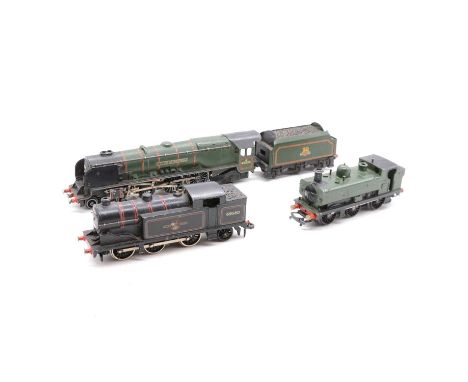 Hornby Dublo OO gauge model railway steam locomotives, three including BR 4-6-2 Coronation class 'Duchess of Montrose' no. 46