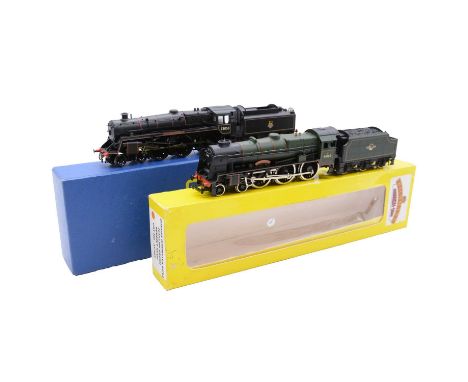 Bachmann OO gauge model railway locomotives and tenders, ref. 32-506 BR 2-6-0 class 5MT 'City of Peterborough' no. 73050, ren