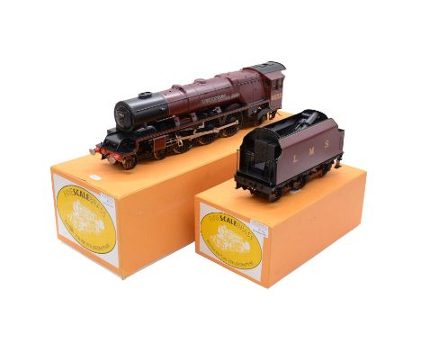 Fine Scale Brass gauge 1 model railway steam locomotive and tender, LMS 4-6-2 Coronation class 'Duchess of Sutherland' no. 62