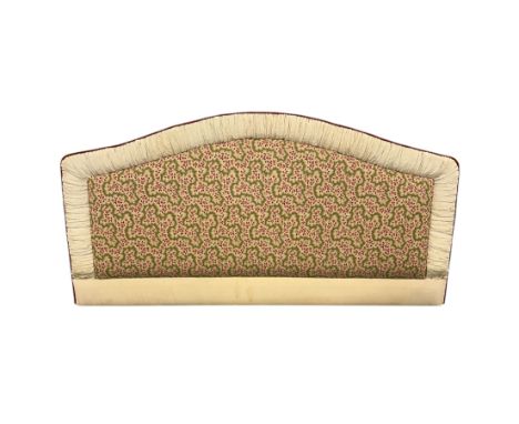 A Colefax & Fowler upholstered headboard. 153cm wide