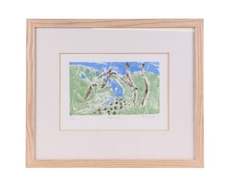 Ursula Leach - Spring - limited edition coloured print 4/5, signed in pencil to the margin, framed & glazed, 27 by 19cms. Pro