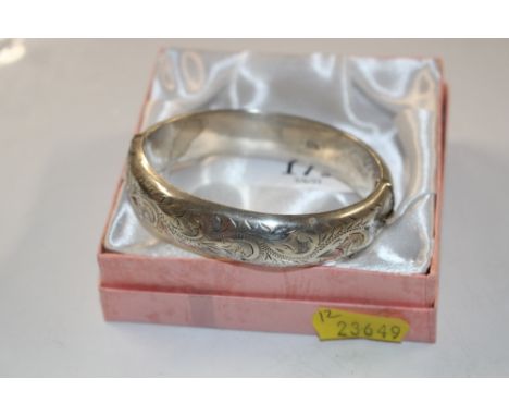 Chester, Joseph Smith 1961 Sterling silver bangle, approx. 23gms 