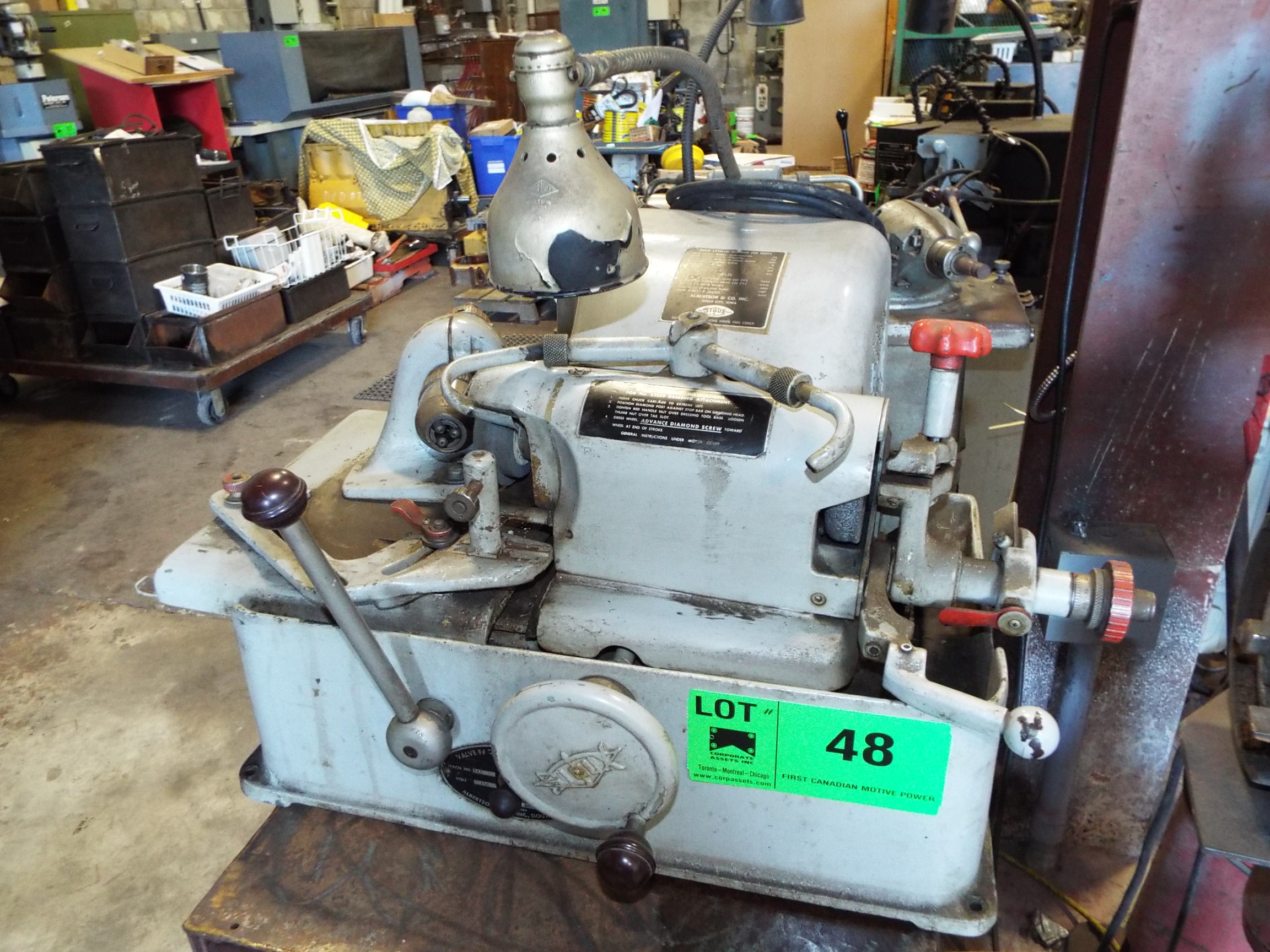 { Choice of lots 47, 48 } SIOUX 645 VALVE FACE GRINDER S/N 41725