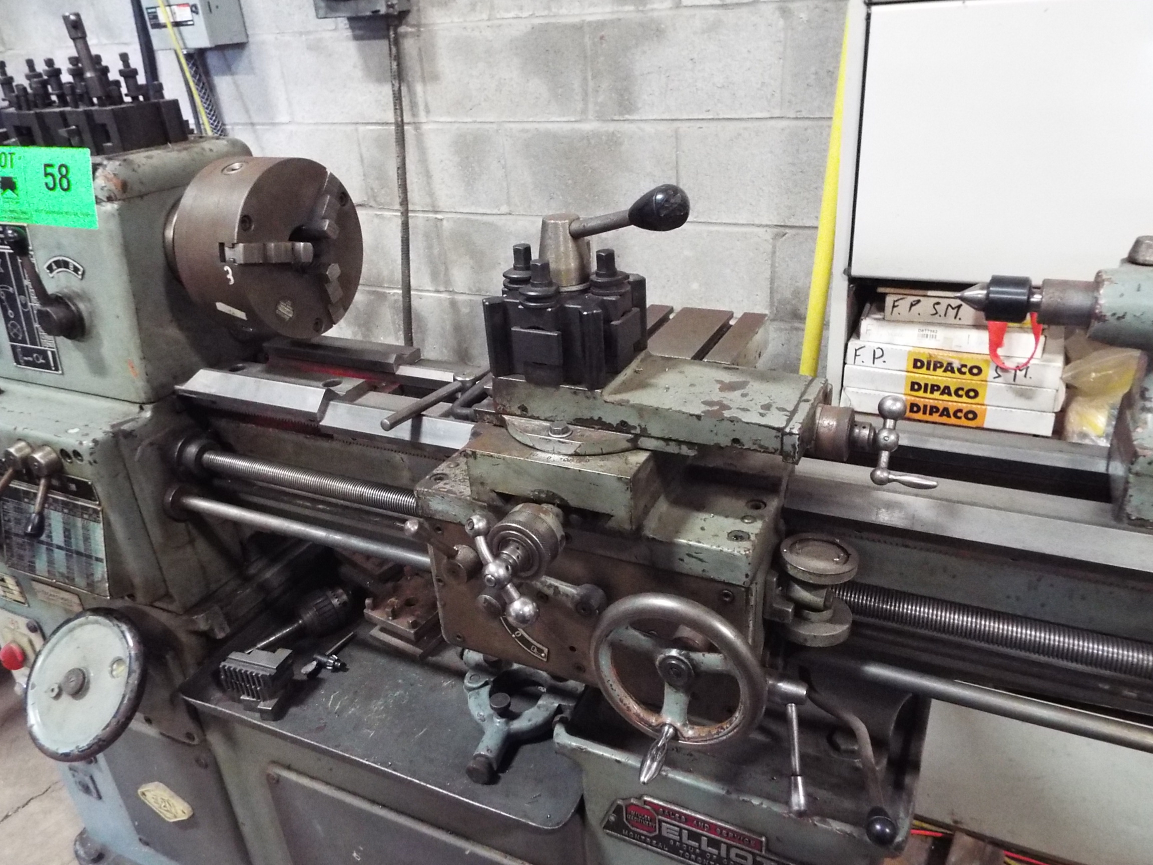 KART E2N750 Toolroom lathe with 12" swing, 30" centers, 462160 rpm