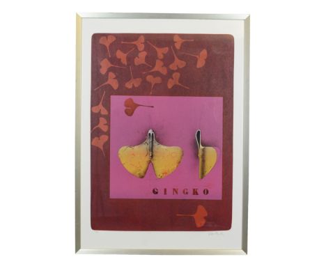 Wunderlich, Paul (1927 Eberswalde - 2010 Saint-Pierre-de-Vassols) "Ginkgo", Farblithographie in 8 Farben, rechts unten signie