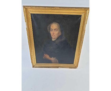 An 19th century portrait of a female in a gilded frame,  oil on canvas, 67cm x 63cm  