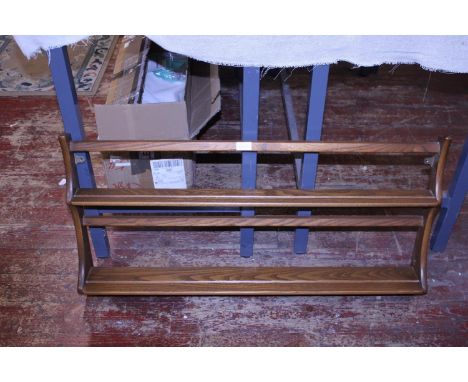 A vintage mid-century Ercol plate rack, shipping unavailable 