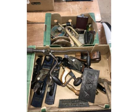 Two boxes of hand tools