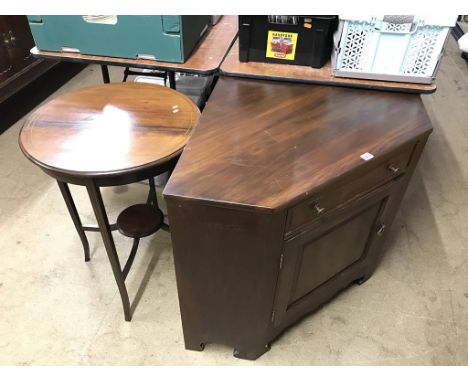 Edwardian circular occasional table etc