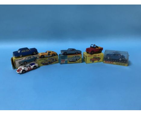 Collection of boxed and unboxed die cast including Dinky 340 Land Rover, Volkswagen De Luxe Saloon etc.