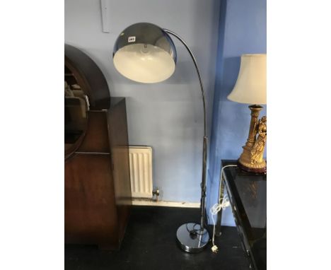 Chrome floor lamp
