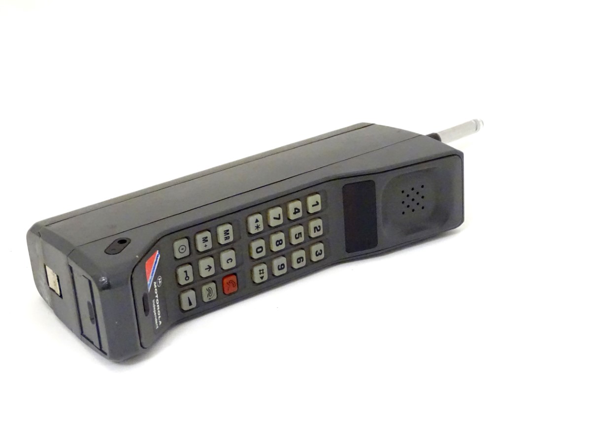 Motorola 'brick' phone a circa 1992 vintage mobile phone, 'Independent