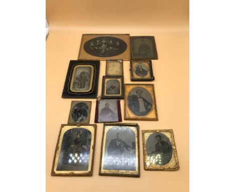 A Collection of Victorian Ambrotype photographs 