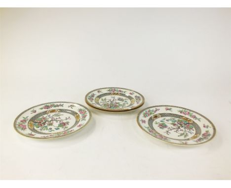 A Minton and Aynsley dinner/coffee service in the Indian Tree pattern 20th century, including soup tureen and ladle, sauce or
