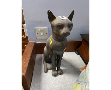 A Lladro model of an Egyptian cat