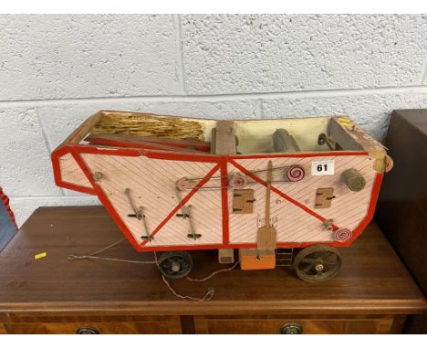 A model of a threshing machine
