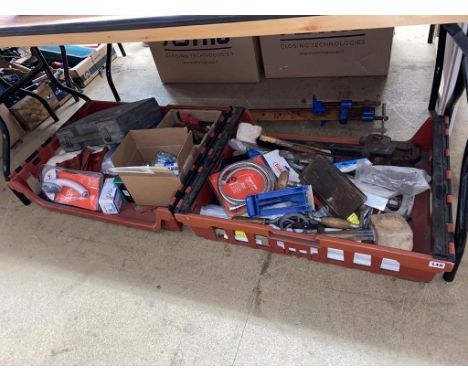 Two trays of tools