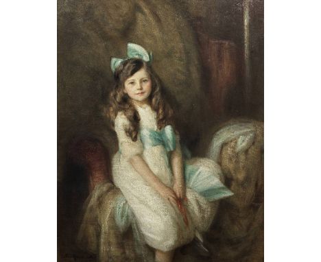Arthur Hacker, RA (British, 1858-1919)Portrait of Imelda Wendy Whitworth signed and dated 'ArthurHacker/1914' (lower left); f