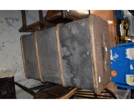 A vintage travel trunk, From the estate of the late Cedric Robinson, Guide over the Sands
