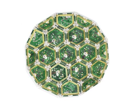 A FAMILLE VERTE 'PRUNUS' SWEETMEAT SETKangxiComprising nineteen shallow interlocking dishes, each decorated with blossoming p