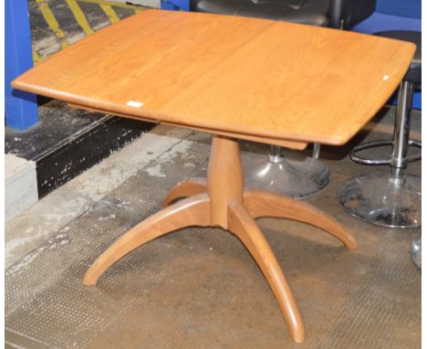 ERCOL LIGHT OAK DINING TABLE - APPROXIMATE DIMENSIONS = 28½" x 40" x 35½" (HxWxD)