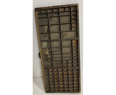 A vintage printers tray